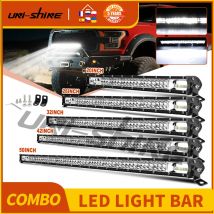 UNISHINE Slim 12D Ha Condotto La Barra Luminosa 20-52 pollici Spot Inondazione Combo Fascio di Luce di Guida A LED Per SUV 4X4 Off Road Lampada Da Lavoro A LED 12V 24V