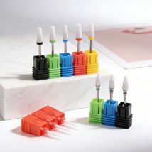 Nail Drill Burr Bits Ceramic Milling Cutter Manicure Nail Drill Bits Electric Nail Mills Cutter for Manicure Machine