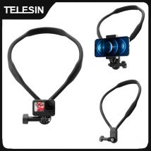 TELESIN Supporto per collo Supporto per petto per GoPro 13 12 Hero 11 10 9 8 7 Insta360 DJI Osmo Action Accessori per action camera in silicone