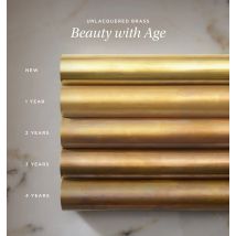 Nurlin Raw Brass Cabinet Knobs Handle Door Hardware No Painting UNLACQUERED BRASS