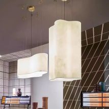 Lampa wisząca Nuvola Cloud, kreatywna lampa wisząca LED z tkaniny, żyrandol do salonu, restauracji, hotelu, nowoczesna duża lampa wisząca