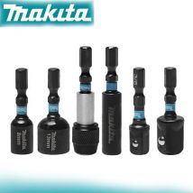 Makita Impact Black Series zestaw bitów z tuleją magnetyczną gniazdo 6mm/8mm/10mm/13mm przedłużenie chwytu sześciokątnego szybka zmiana uchwytu bitów