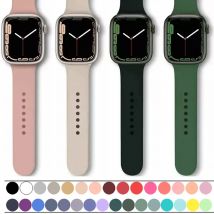Silikonband für Apple Watch Armband 45mm 44mm 40mm 41mm 42-38mm 44mm Sportarmband iwatch Serie 8 7 6 5 4 3 SE 9 Ultra 2 49mm