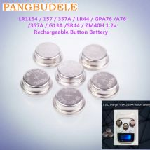 Alta qualità nuovo tipo r1154/157/lr44/gpa76/a76/357a/g13a/sr44/zm40h 1.2V batteria ricaricabile a bottone a scala