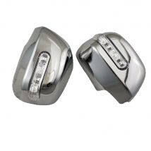 1998 1999 2000 2001 2002 2003 For Highlander kluger Alphard Previa Novel style ABS Chrome plated door mirror covers with Le'd