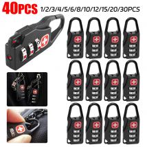 40-1PCS Mini Security Customs Lock Combination Code Number Lock Padlock Password Padlock for Suitcase Drawer Cabinet Luggage Zip