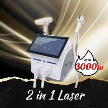 2 IN 1 NEUE Eis Titan Diode Laser Haar Entfernung Maschine ND:YAG Pikosekunden Tattoo Entfernung Maschine 4000 watt