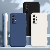 Luksusowe etui na telefon z płynnego silikonu do Samsung A13 A14 A15 A21S A25 A31 A32 A33 A34 A35 A36 A41 A42 A50 A51 A52 Back Cover