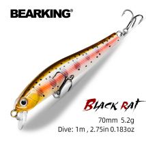 BEARKING gorący model 70mm 5.2g profesjonalna jakość magent waga przynęty wędkarskie minnow korba sztuczna przynęta Tackle