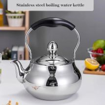 Teekessel aus Edelstahl 304, Teekanne zum Heimbrauen mit Filter, verdickter trommelförmiger Wasserkocher für kochendes Wasser, 1,5 l/2,0 l/2,5 l