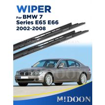 MIDOON Wiper Blades for BMW 7 Series E65 E66 E67 E68 F01 F02 F03 F04 730i 735i 740i 745i 750i 760i 730d 740d 745d 730i/Li