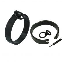 Stainless steel wrist ankle cuffs lockable slave bracelets jewelry with hexagon key