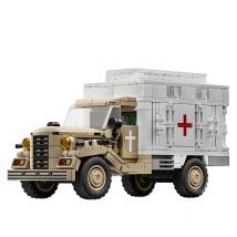2025 Militär Armee Soldaten SWAT Krankenwagen 2. Weltkrieg Fahrzeug Montieren Bausteine WW2 Lkw Ziegel Kinder Spielzeug Geschenk