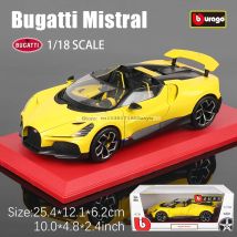 Bburago 1:18 Bugatti Mistra Bolide Divo echtes Druckguss-Simulationslegierungsautomodell, Kunsthandwerk, Dekoration, Sammlung, Spielzeug