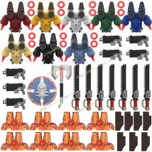 DY713-716 Game Models Assemble Scene Building Blocks Action Figures Creative Bricks Accessories Kids for Toys Festival Gifts