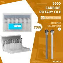 D tipo 3mm di diametro lima rotante in metallo duro testa di molatura in metallo tipo a sfera D1.5 D2 D3 D4 D5 D6 D0605M03 fresa in acciaio al tungsteno