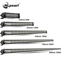 Nlpearl Lichtleiste/Arbeitsleuchte 60 W 120 W 180 W 240 W Superschlanke LED-Leiste für Traktor 4X4 Offroad 4WD ATV LKW LED-Arbeitsleuchte 12 V 24 V