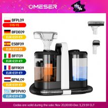 OMESER W07 15KPa Macchina per pulire tappeti portatile 600W Pulitore per tappezzeria Detergente speciale per macchie per animali domestici Potente per divano Seggiolino auto