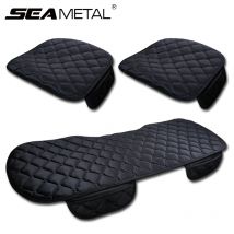 SEAMETAL-funda de felpa para asiento de coche, cojín de asiento suave antideslizante, Protector de silla para coche, Universal para camioneta sedán Suv