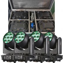 7x40W 4w1 RGBW Bee Eye LED Beam + Wash Zoom Testa Mobile DMX do Oświetlenia Scenicznego w Klubach Nocnych, na Dyskotekach, Imprezy Barowe i Sceny
