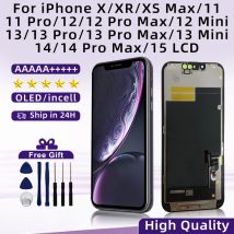 Scelta OLED Per iPhone X XR XS MAX 11 11 Pro 12Pro 12 Display LCD Screen Digitizer Per iPhone 12 Mini 13 14 Pro Max 15 Incell