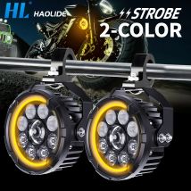 UNISHINE 5 "LED Luce da lavoro Fendinebbia alti e bassi Lampada di guida per BMW R1200GS R1250GS F800 F850 F900 Moto SUV ATV UTV Camion
