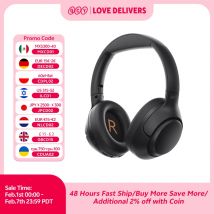QCY H3 ANC słuchawki bezprzewodowe Bluetooth 5.4 Hi-Res Audio zestaw słuchawkowy nauszny 43dB hybrydowe aktywne słuchawki z redukcją szumów 60H