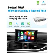 Wireless CarPlay Android Auto Adapter For Audi A6 A7 2012-2018 Mirror Link Bluetooth Navigation Supports OEM Reversing Camera