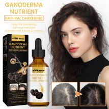 Nero Ganoderma Lucidum Liquido per capelli Pulito del cuoio capelluto Sporco Prevenire la perdita dei capelli Rafforzare le radici dei capelli Nutrire i follicoli piliferi Essenza per la cura