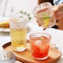 300 ml/360 ml Glas Tasse Matt Gletscher Glas Wasser Tasse Kaffee Whisky Bier Tee Becher Getränke Milch Tasse glas Tassen Griff Drink