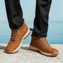 Neue lässige Herren Stiefeletten Schneeschuhe große Winter Herbst Mode Herren Motorrads tiefel High Top Outdoor Walking warm