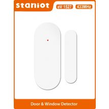 Staniot DS100 Tuya 433mhz Alarm Accessories Smart Remote Control Wireless Door and Window Alarm Sensor Door Open/Closed Detecors