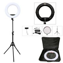 Yidoblo Schwarz FD-480II LED-Lichtring-Set, zweifarbig, 96 W, Selfie-Licht, Video-Ringlicht, Lampe