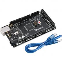 Scheda ELEGOO MEGA R3 ATmega 2560 + cavo USB compatibile con progetti IDE Arduino Conforme RoHS Nero Blu