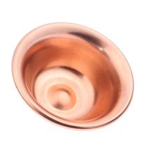 Reine kupfer wasser versorgungs schüssel handgemachte weihwasser schüssel für buddha buddhist liefert fein polierte wasser versorgungs schüssel