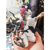 In stock New 13cm Demon Slayer Anime Figure Akaza Hakuji Model Doll Action Figurine Pvc Toys Collectible Decor Children Toy Gift