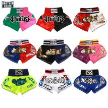 Männer Boxen Shorts Kickboxen Kurze Muay Thai Frauen Kind Kampfsport Training Team Kleidung Gym Grappling BJJ Käfig Kampf Hosen