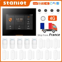 Staniot 433 MHz Wireless Wifi 4G Smart Home Security Alarm System Kits für Garage und