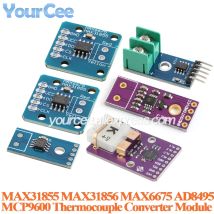 Modulo Amplificatore Termocoppia Tipo K AD8495 di Precisione con Sensori di Temperatura MCP9600 MAX31856 MAX31855 MAX6675