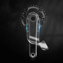 Mountainbike Kurbel Schutz Film Abdeckung Carbon Faser Universal Anti-kollision MTB Kurbel Klar Aufkleber Schutz Fahrrad Kleber