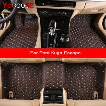 YOGOOGE Custom Auto Fußmatten Für Ford Kuga Escape 2012-2023 Auto Teppiche Fuß Coche Zubehör
