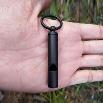 Hochwertige Notfallpfeife aus Edelstahl, ultraleichte Sicherheitspfeife, Schlüsselanhänger, Outdoor, Wandern, Camping, Überlebenszubehör