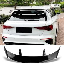 Spoiler Universal Carbon Surface ABS Material Type Generic Car Rear Trunk Spoiler For Audi A3 Hatchback A1 Sportback Q2 Q3 Q5 Q7