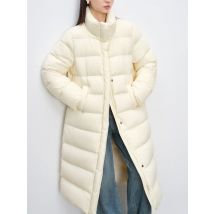 Ziqiao 186,2 g Füllmenge langer Daunenmantel für Damen, Winter 2024, neues Design, warme Entendaunen, 3 Farben, schicke lange Jacke, 24ZQ94054