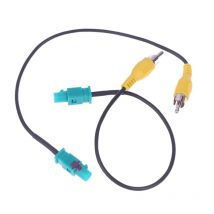 Cavo connettore Fakra a RCA da 1/2 pezzi per la conversione della vista posteriore dell'auto, adattatore per telecamera posteriore