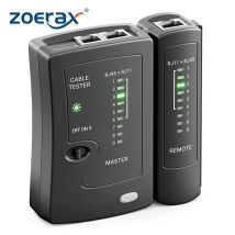 ZoeRax Netzwerk-Ethernet-Kabeltester für LAN RJ45 Cat5 Cat5e Cat6 Cat6a Cat7 UTP/geschirmtes Kabel und RJ11 RJ12
