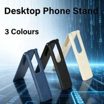 Ultradünner Desktop-Telefonhalter aus Legierung für alle Handys, Rückenaufkleber, Klapphalterung, Smartphone-Zubehör, zusammenklappbar, tragbar