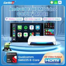 CarlinKit UHD Android 13 Smart TV Box Qualcomm 8-Core inalámbrico CarPlay Android Auto adaptador GPS HDMI salida de vídeo CarPlay Ai Box