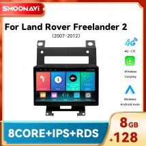 AI Voice Wireless Carplay Android 14 Lettore di autoradio per Land Rover Freelander 2 2007-2012 Navigazione GPS DSP 128GB Multimediale
