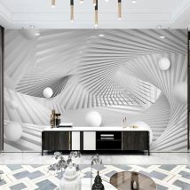 Benutzerdefinierte Wandbild Tapete Moderne Minimalistische 3D Raum Wohnzimmer TV Sofa Hintergrund Wand Home Decor Papel De Parede Tapety Fresko